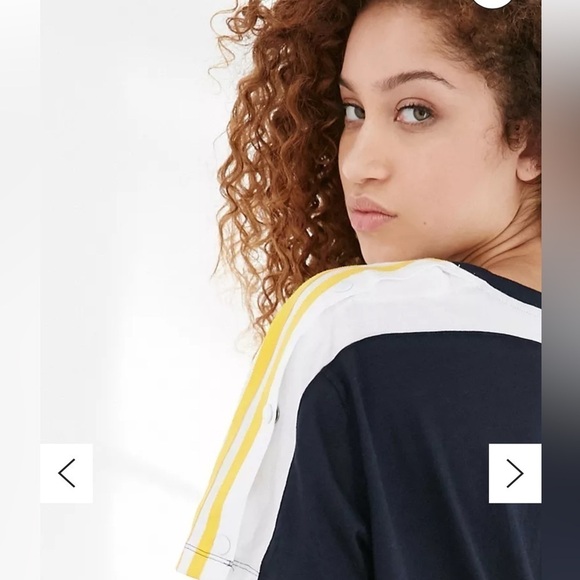 adidas Originals Cosmic Confession Snap Sleeve Three Stripe Tee / small - Picture 5 of 16